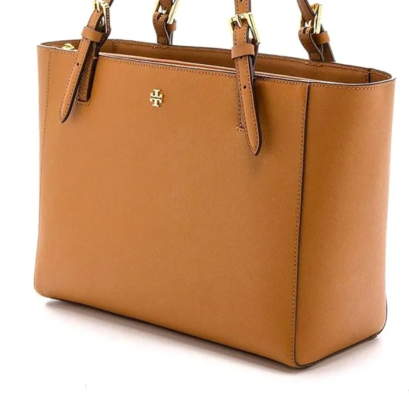 TORY BURCH York Saffiano Leather Tote Bag Brown Tory Burch York BROWN Saffiano Leather Tote Bag (100 | eBay main image 4